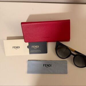 Fendi Black and Gold Women's Glasses